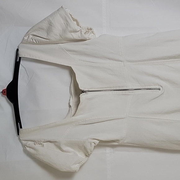 NWT white puff sleeve mini dress - Picture 7 of 12